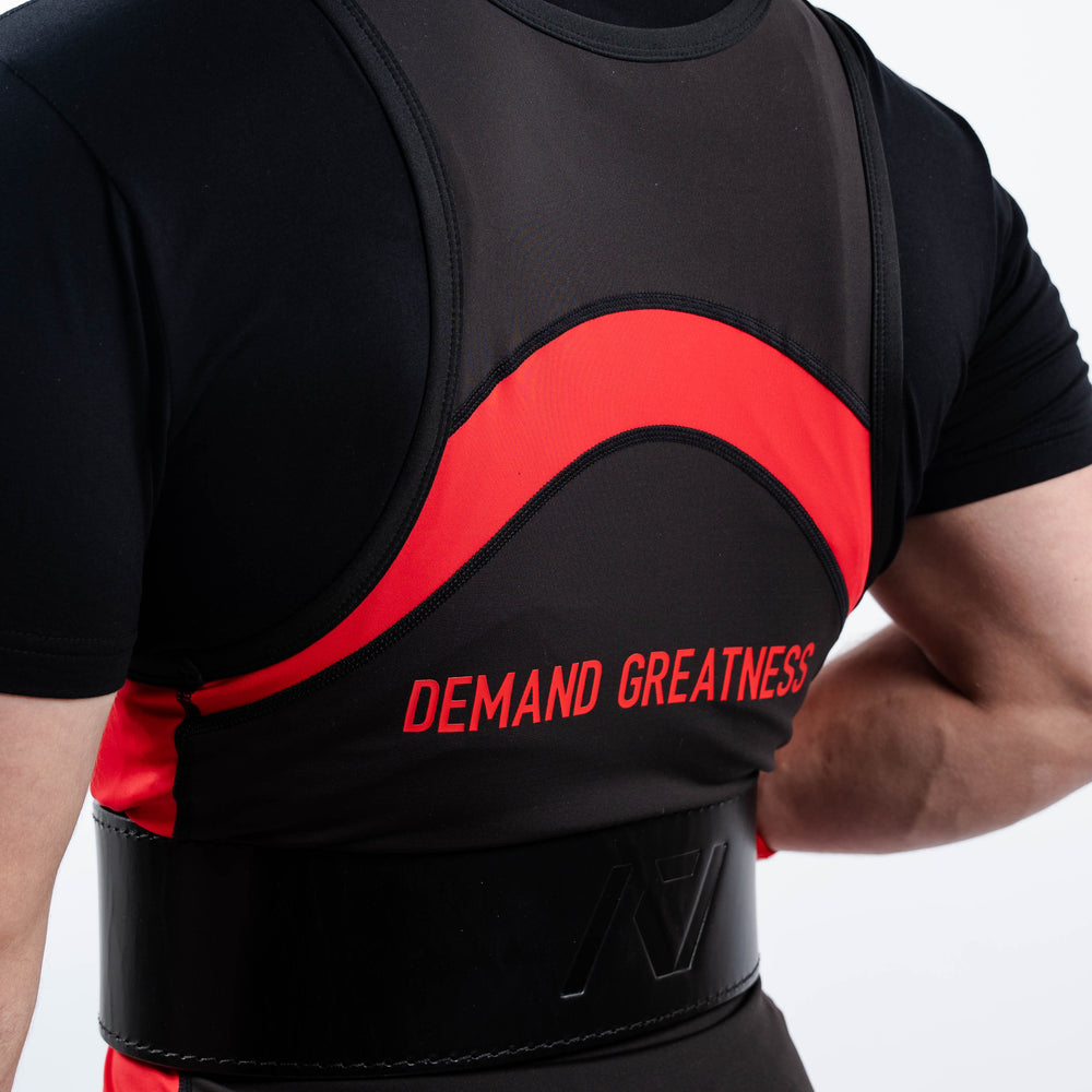 
                      
                        Our IPF APPROVED Rausch Singlets are designed to support the strength and power of an lifter. A racerback design with advanced compression fabric provides powerlifters ultimate support whilst on the platform. IPF Approved Kit includes Rausch Powerlifting Singlet, A7 Meet Shirt, A7 Zebra Wrist Wraps, A7 Deadlift Socks, Hourglass Knee Sleeves (Stiff Knee Sleeves and Rigor Mortis Knee Sleeves). Genouill�res powerlifting shipping to France, Spain, Ireland, Germany, Italy, Sweden and EU..
                      
                    