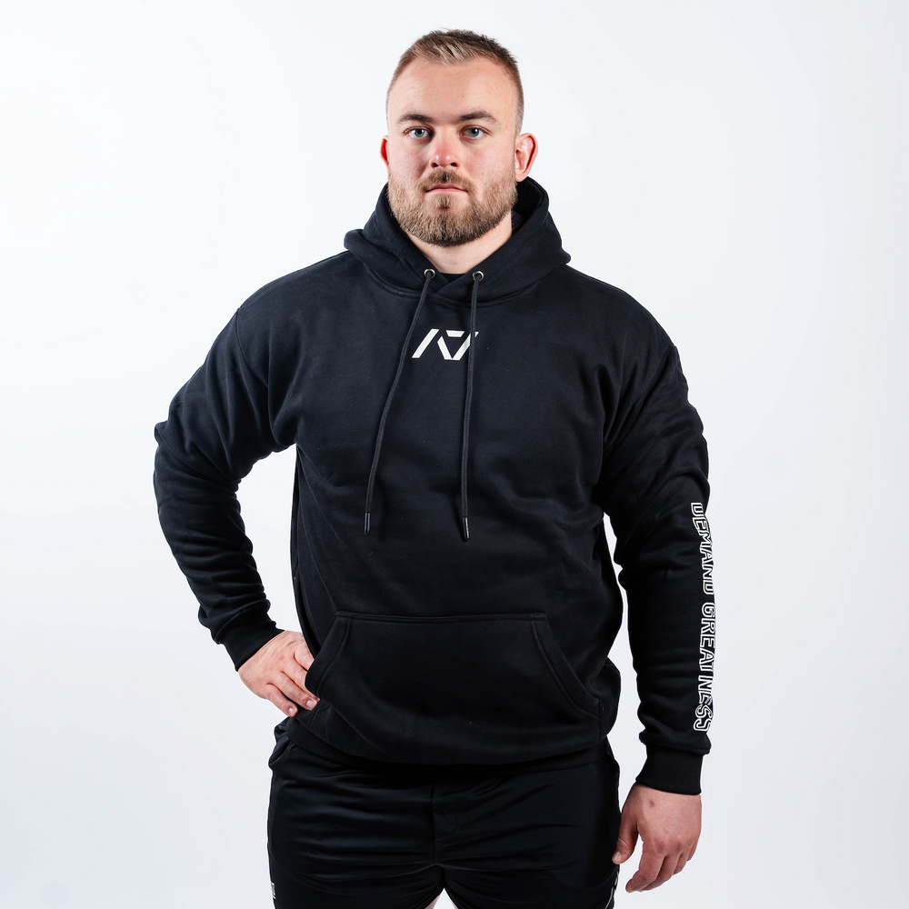 
                      
                        DG Sleeve is a fresh designs you’ll want in your collection! This unisex hoodie has our mantra "Demand Greatness" printed on the left sleeve as a reminder of why we do what we do. Genouill�res powerlifting shipping to France, Spain, Ireland, Germany, Italy, Sweden and EU.
                      
                    