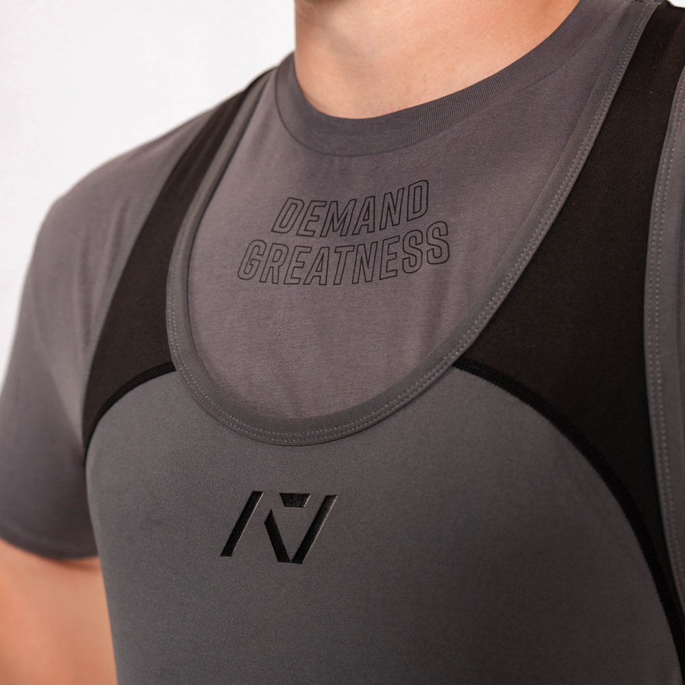 
                      
                        A7 IPF Approved Shadow Stone Grey Luno singlet features extra lat mobility, side panel stitching to guide the squat depth level and curved panel design for a slimming look. The Women's singlet features a tapered waist and additional quad room. The IPF Approved Kit includes Luno Powerlifting Singlet, A7 Meet Shirt, A7 Zebra Wrist Wraps, A7 Deadlift Socks, Hourglass Knee Sleeves (Stiff and Rigor Mortis Knee Sleeves). Genouill�res powerlifting shipping to France, Spain, Ireland, Germany, Italy, Sweden and EU.
                      
                    