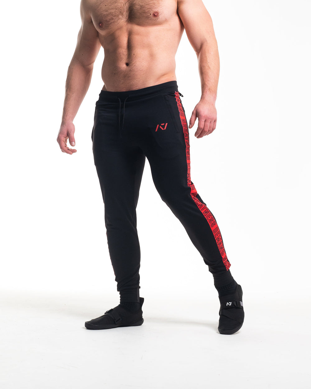 A7 Red Dawn Defy joggers are just as comfortable in the gym as they are going out. These are made with premium moisture-wicking 4-way-stretch material for greater range of motion. These are a great fit for both men and women. All A7 Powerlifting Equipment shipping to France, Spain, Ireland, Germany, Italy, Sweden and EU. 