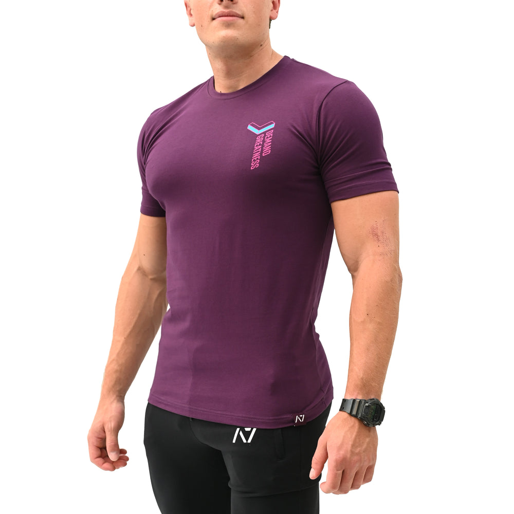 Ascend Berry Non Bar Grip T-Shirt is perfect for in and out of the gym. Purchase Ascend Berry Non Bar Grip tshirt UK from A7 UK. Purchase Ascend Berry Shirt Europe from A7 UK. Best gymwear shipping to UK and Europe from A7 UK. Ascend Berry is our newest Non Bar Grip Design. The best Powerlifting apparel for all your workouts. Available in UK and Europe including France, Italy, Germany, Sweden and Poland.