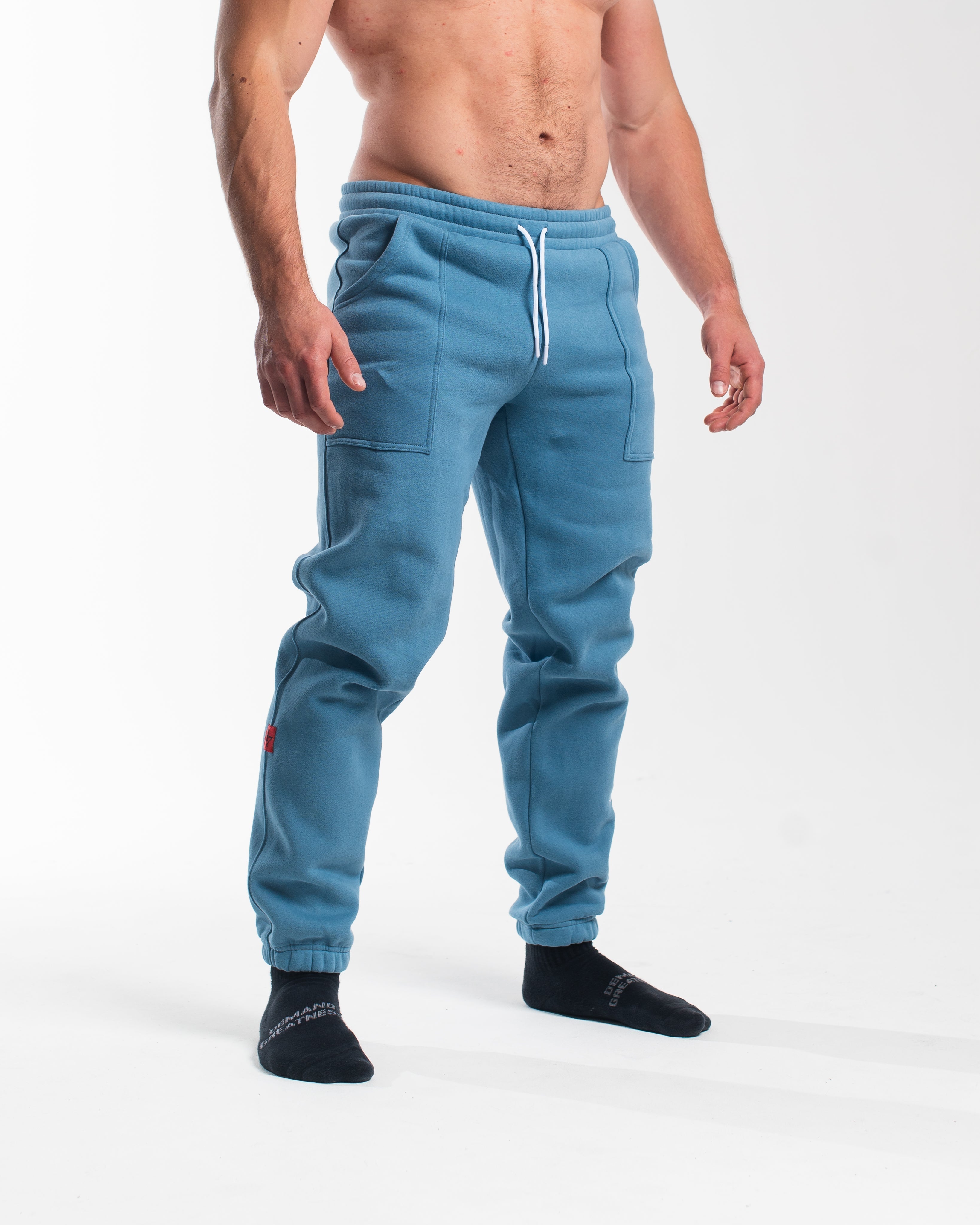 Oversized blue online joggers