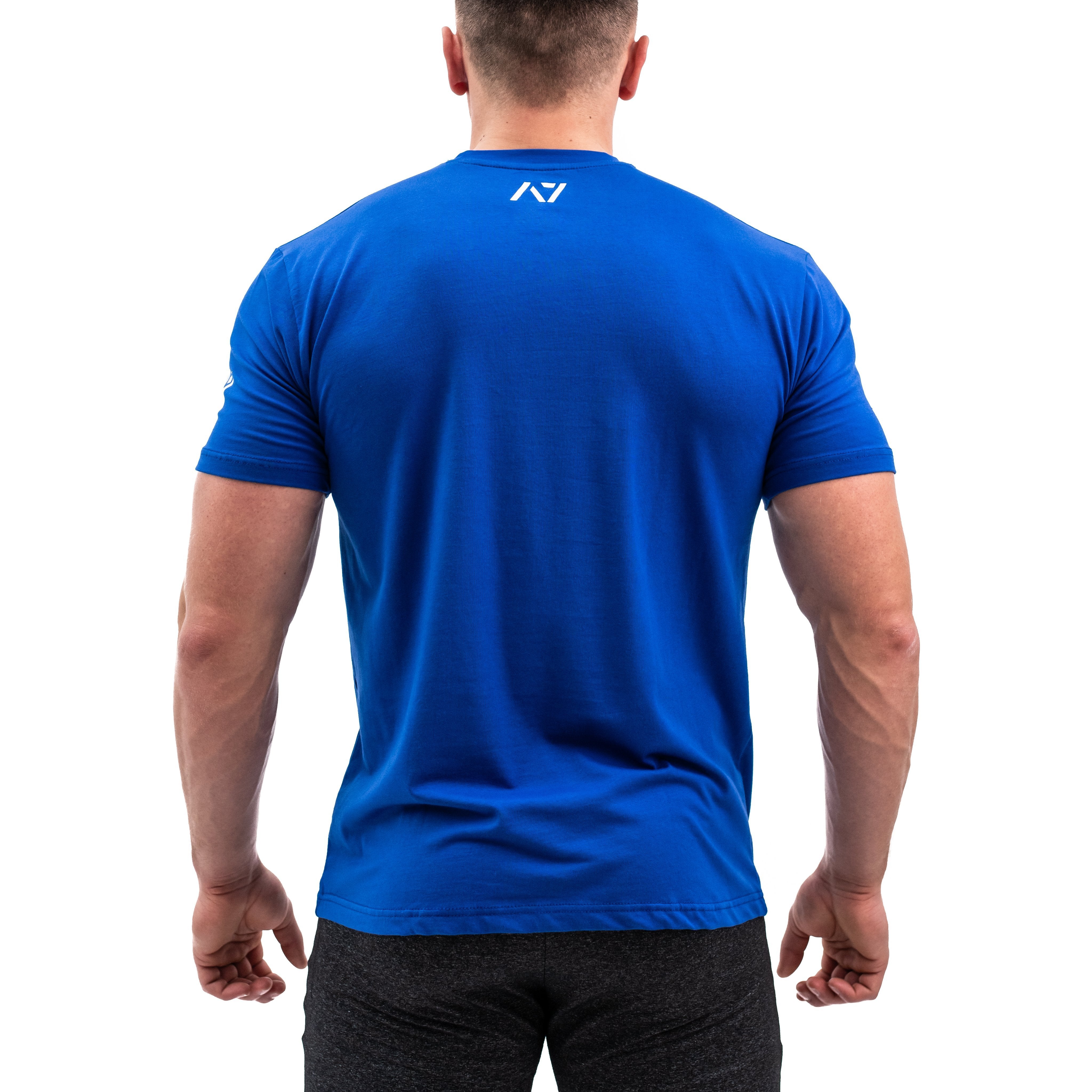 Demand Greatness IPF Approved Logo Men's Meet Shirt - Blue