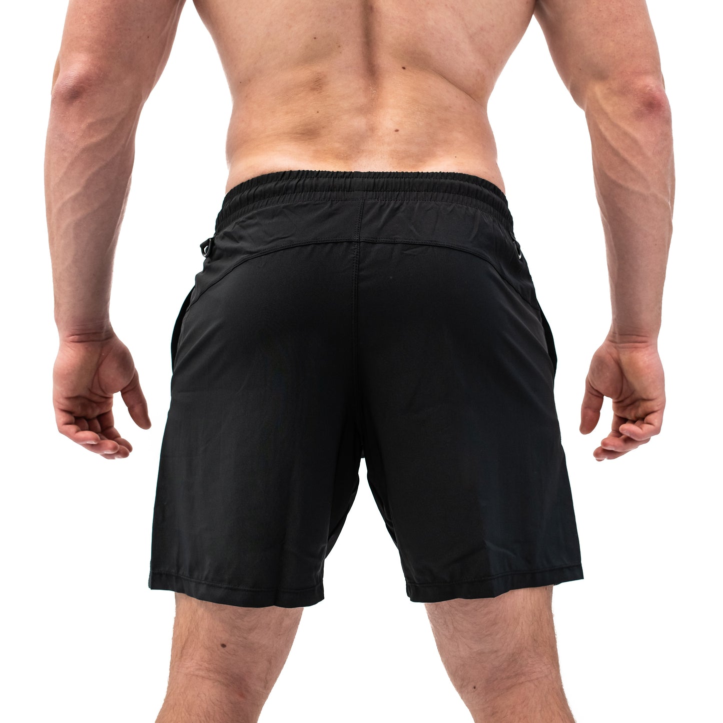 Men's Centre-stretch Squat Shorts - Black